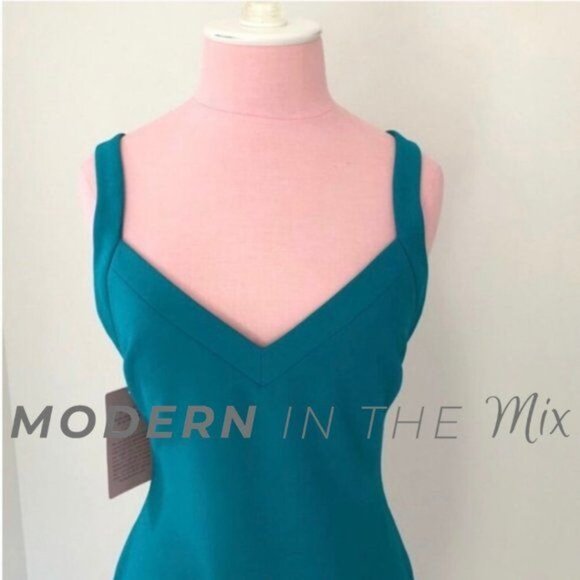 BHLDN Likely Alex Dress in Harbor Blue Green Size 4 NWT - Picture 3 of 8